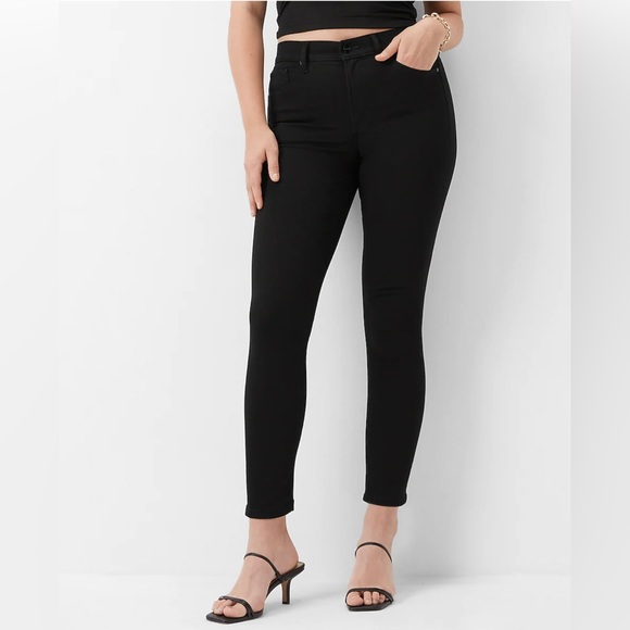 NEW! Express Skinny Mid Rise Black Pants - Size 10 Short - Picture 1 of 6